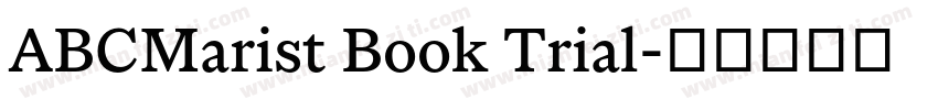 ABCMarist Book Trial字体转换